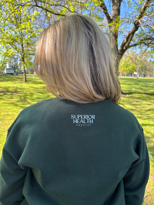 Seed Oils Suck Sweatshirt - Forest Green