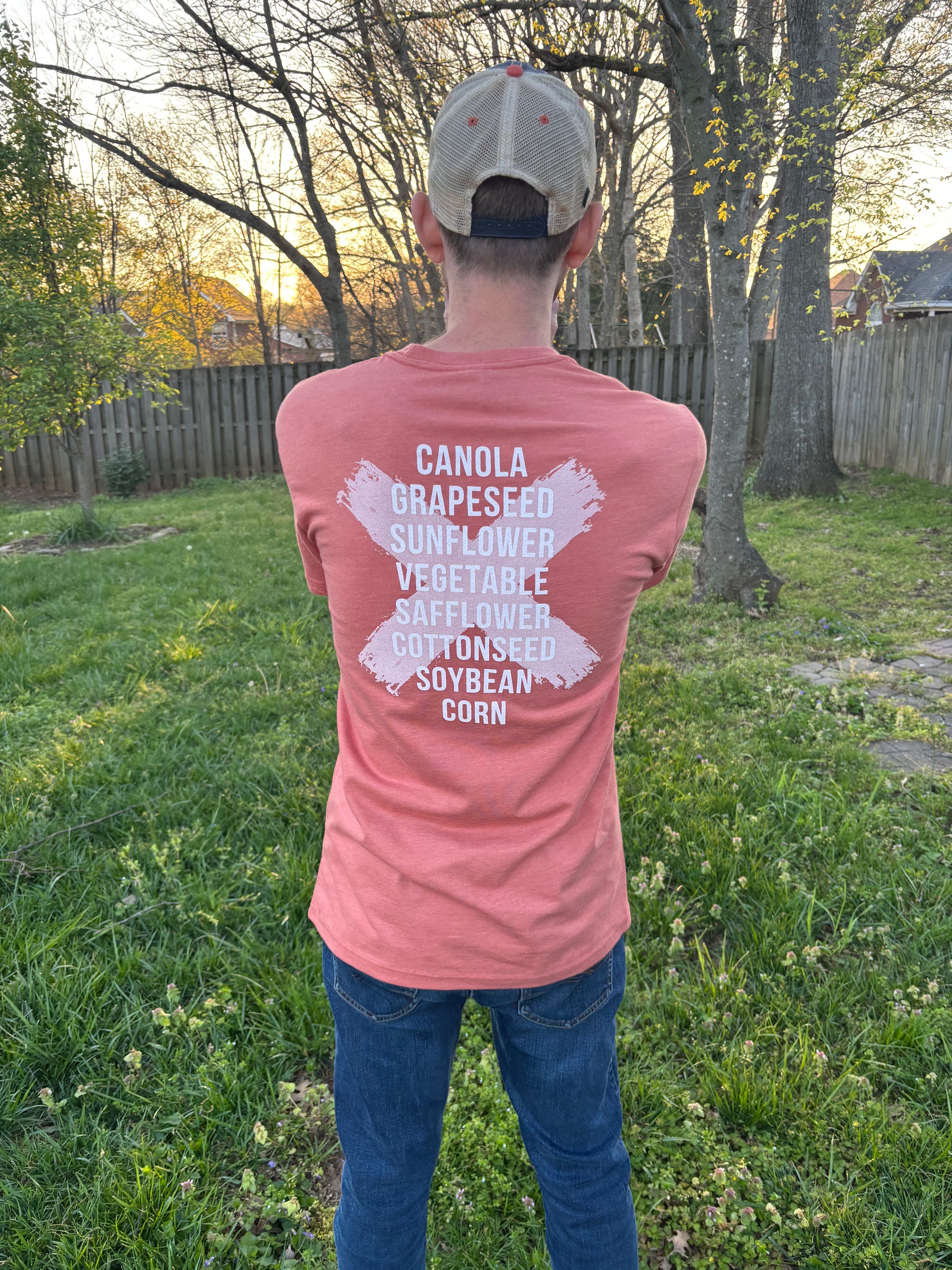 Seed Oils Suck T-shirt - Clay